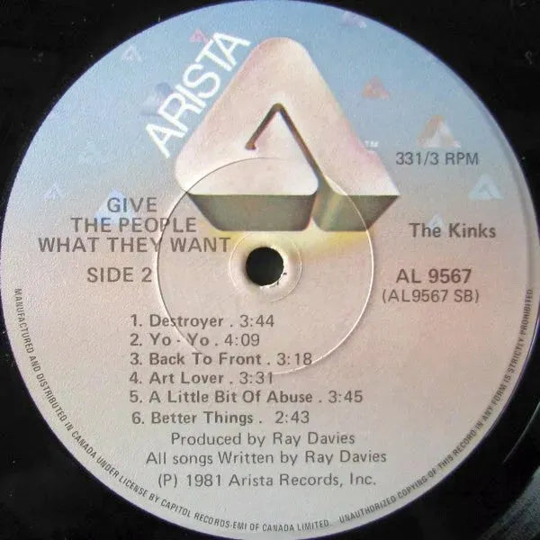 The Kinks : Give The People What They Want (LP, Album)