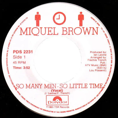 Miquel Brown : So Many Men - So Little Time (7", Single)