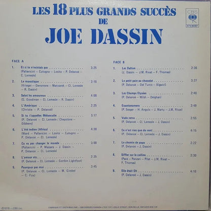 Joe Dassin : Les 18 Plus Grands Succès De Joe Dassin (LP, Comp)