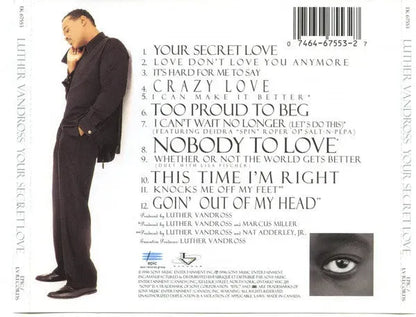 Luther Vandross : Your Secret Love (CD, Album)