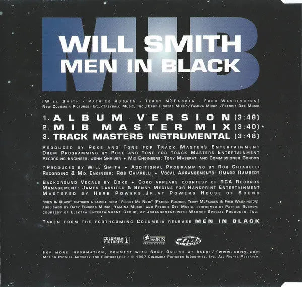 Will Smith : Men In Black (CD, Maxi)