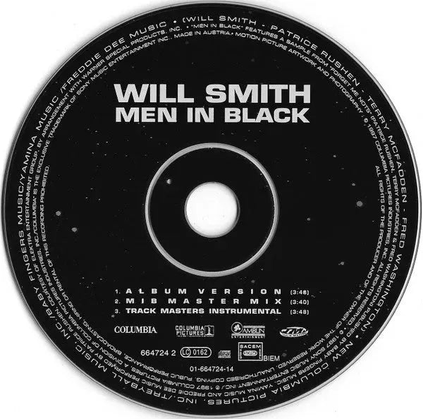 Will Smith : Men In Black (CD, Maxi)