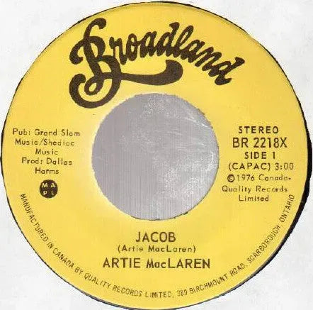 Artie MacLaren : Jacob (7", Single)