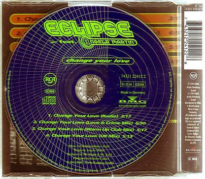 Eclipse (26) feat. Angela Martin : Change Your Love (CD, Maxi)