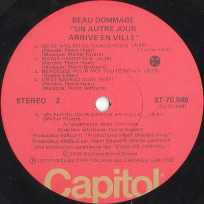 Beau Dommage : Un Autre Jour Arrive En Ville... (LP, Album)