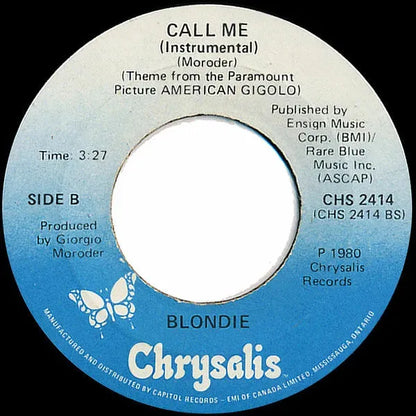 Blondie : Call Me (7", Single, Sho)