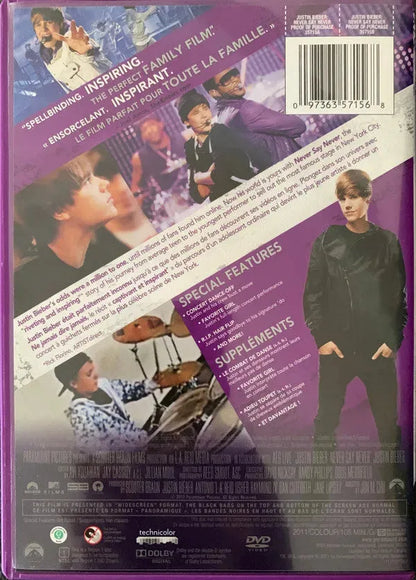 Justin Bieber : Never Say Never (DVD-V, Ltd, NTSC, Bie)