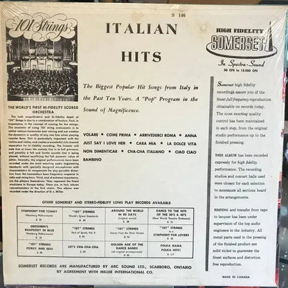 101 Strings : Italian Hits (LP, Album)