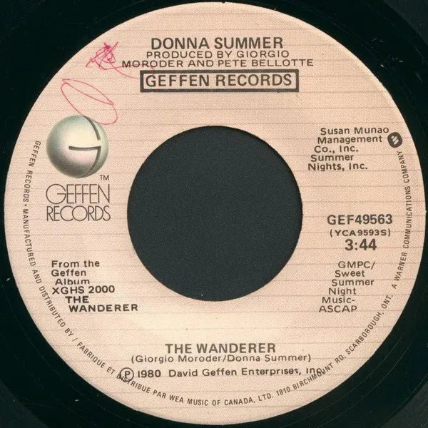 Donna Summer : The Wanderer (7", Single)