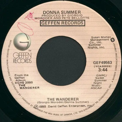 Donna Summer : The Wanderer (7", Single)