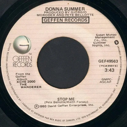 Donna Summer : The Wanderer (7", Single)