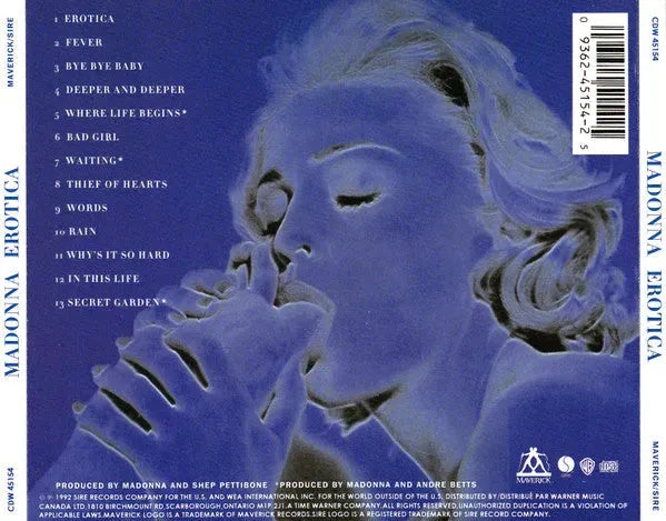 Madonna : Erotica (CD, Album)