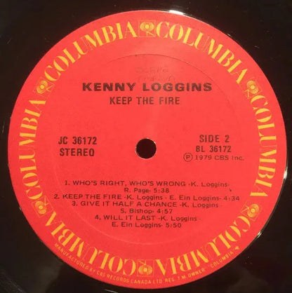 Kenny Loggins : Keep The Fire (LP, Album)