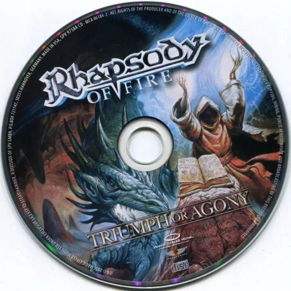 Rhapsody Of Fire : Triumph Or Agony (CD, Album)