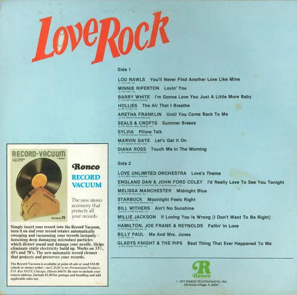 Various : Love Rock (LP, Comp)