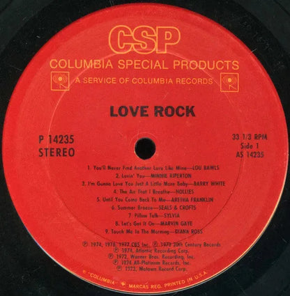 Various : Love Rock (LP, Comp)