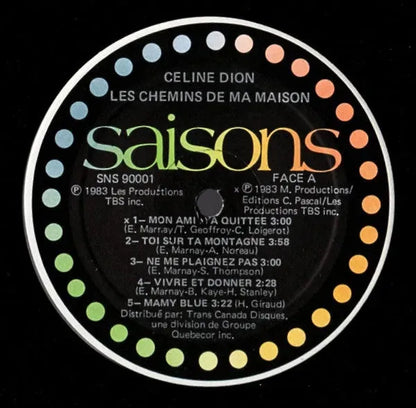 Céline Dion : Les Chemins De Ma Maison (LP, Album)