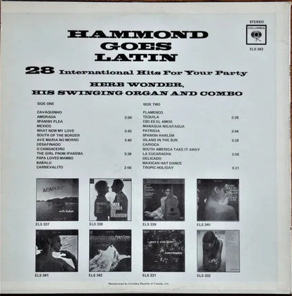 Herb Wonder : Hammond Goes Latin (LP, Album)