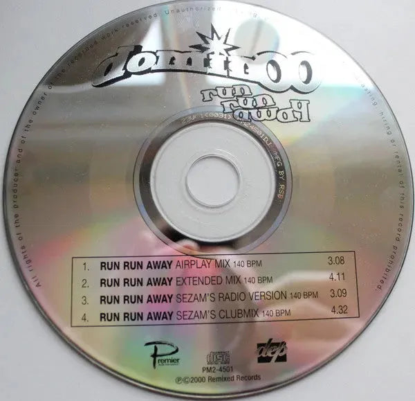 Dominoo : Run Run Away (CD, Single, Promo)