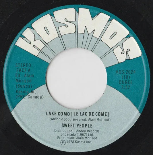 Sweet People  /  Alain Morisod : Lake Como (Le Lac De Come) (7", Single)