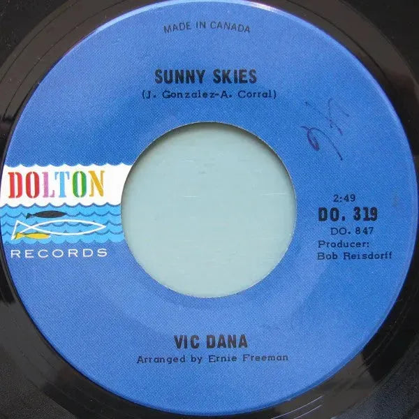 Vic Dana : Sunny Skies (7")