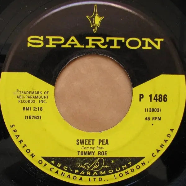 Tommy Roe : Sweet Pea (7", Single)