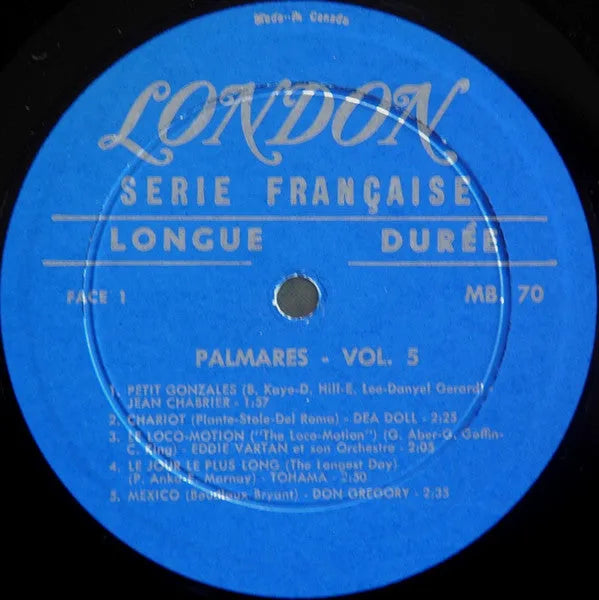 Various : Palmarès Vol. 5 (LP, Album, Comp)