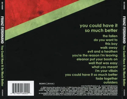 Franz Ferdinand : You Could Have It So Much Better (CD, Album)