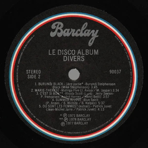 Various : Le Disco Album (LP, Comp, Mixed)