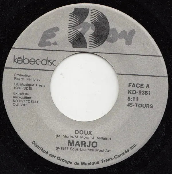 Marjo : Doux (7", Single)