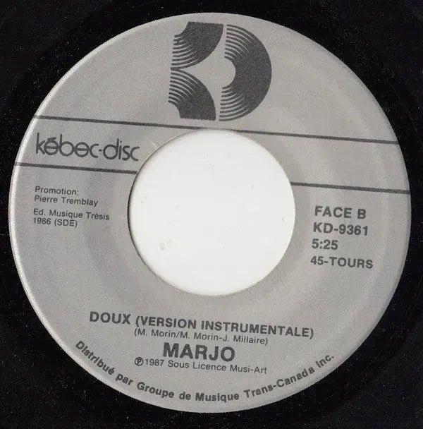 Marjo : Doux (7", Single)