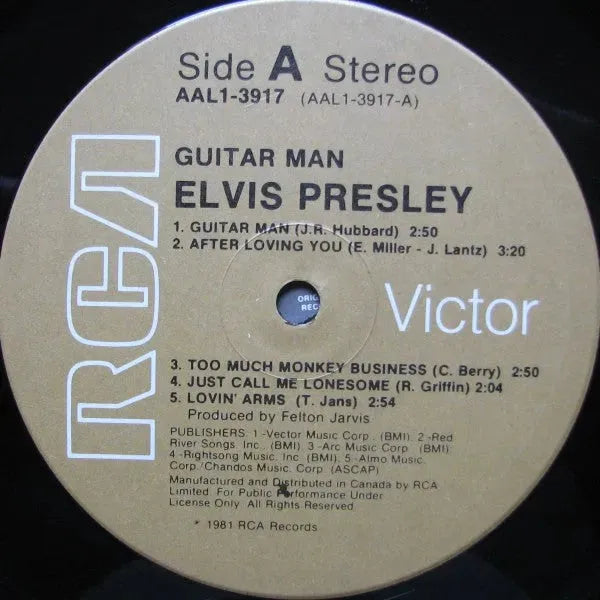 Elvis Presley : Guitar Man (LP, Album)