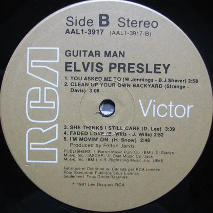 Elvis Presley : Guitar Man (LP, Album)