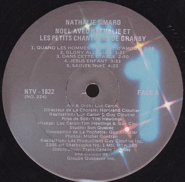 Nathalie Simard Et Les Petits Chanteurs De Granby : Noël Avec Nathalie Et Les Petits Chanteurs De Granby (LP, Album)