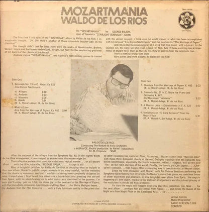 Waldo De Los Rios : Mozartmania (LP, Album)