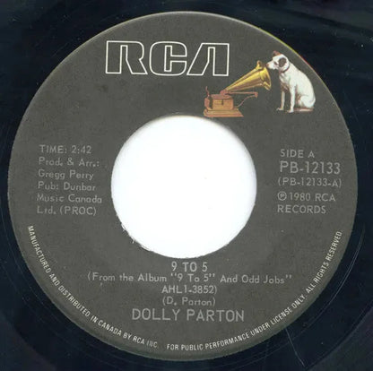 Dolly Parton : 9 To 5 (7", Single)