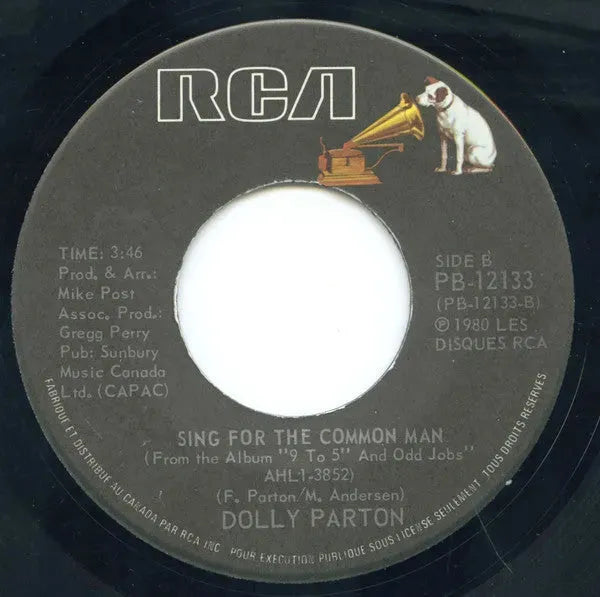 Dolly Parton : 9 To 5 (7", Single)