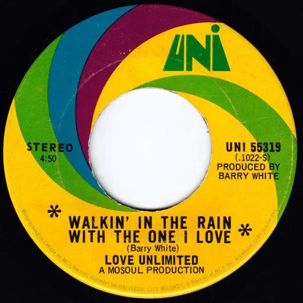 Love Unlimited : Walkin' In The Rain With The One I Love (7")