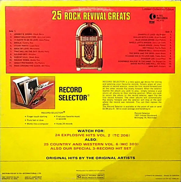 Various : 25 Rock Revival Greats (LP, Comp)