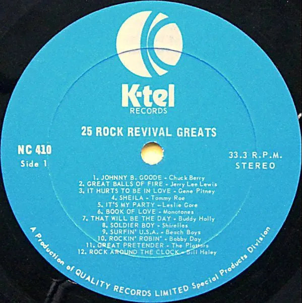 Various : 25 Rock Revival Greats (LP, Comp)