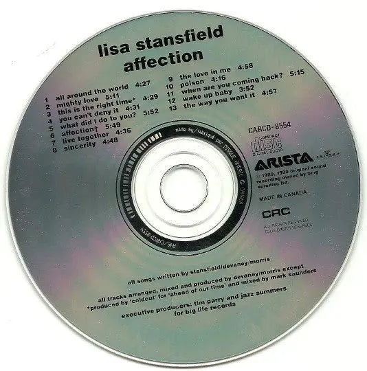 Lisa Stansfield : Affection (CD, Album, Club)