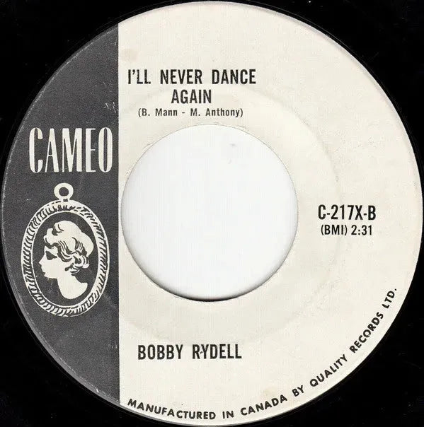 Bobby Rydell : I'll Never Dance Again (7", Single)