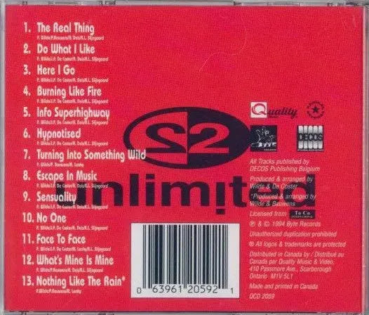 2 Unlimited : Real Things (CD, Album)