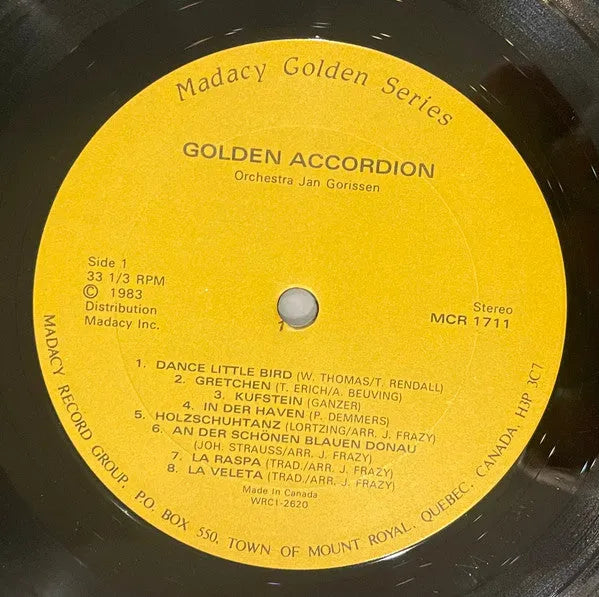 Orchestra Jan Gorissen* : Golden Accordeon (LP)