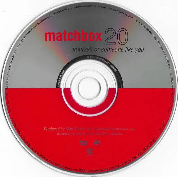 Matchbox Twenty : Yourself Or Someone Like You (CD, Album)