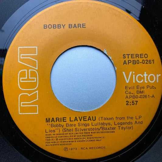 Bobby Bare : Marie Laveau / The Mermaid (7", Single, Ind)