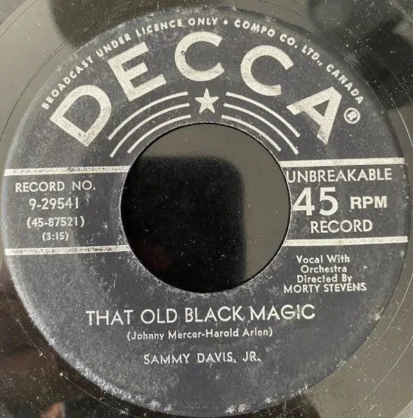 Sammy Davis Jr. : A Man With A Dream / That Old Black Magic (7", Single)