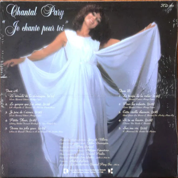 Chantal Pary : Je Chante Pour Toi (LP, Album)