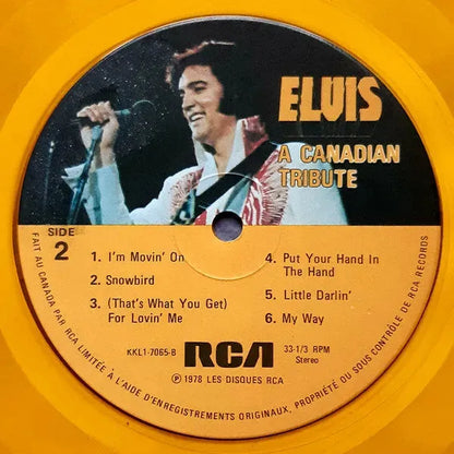 Elvis Presley : A Canadian Tribute (LP, Comp, Yel)