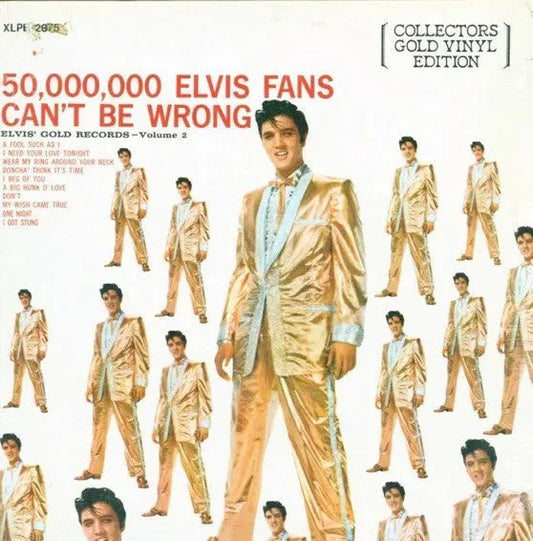 Elvis Presley : 50,000,000 Elvis Fans Can't Be Wrong - Elvis' Gold Records - Volume 2 (LP, Comp, RE, Gol)